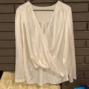 ALC White Silk Blouse SZ 14